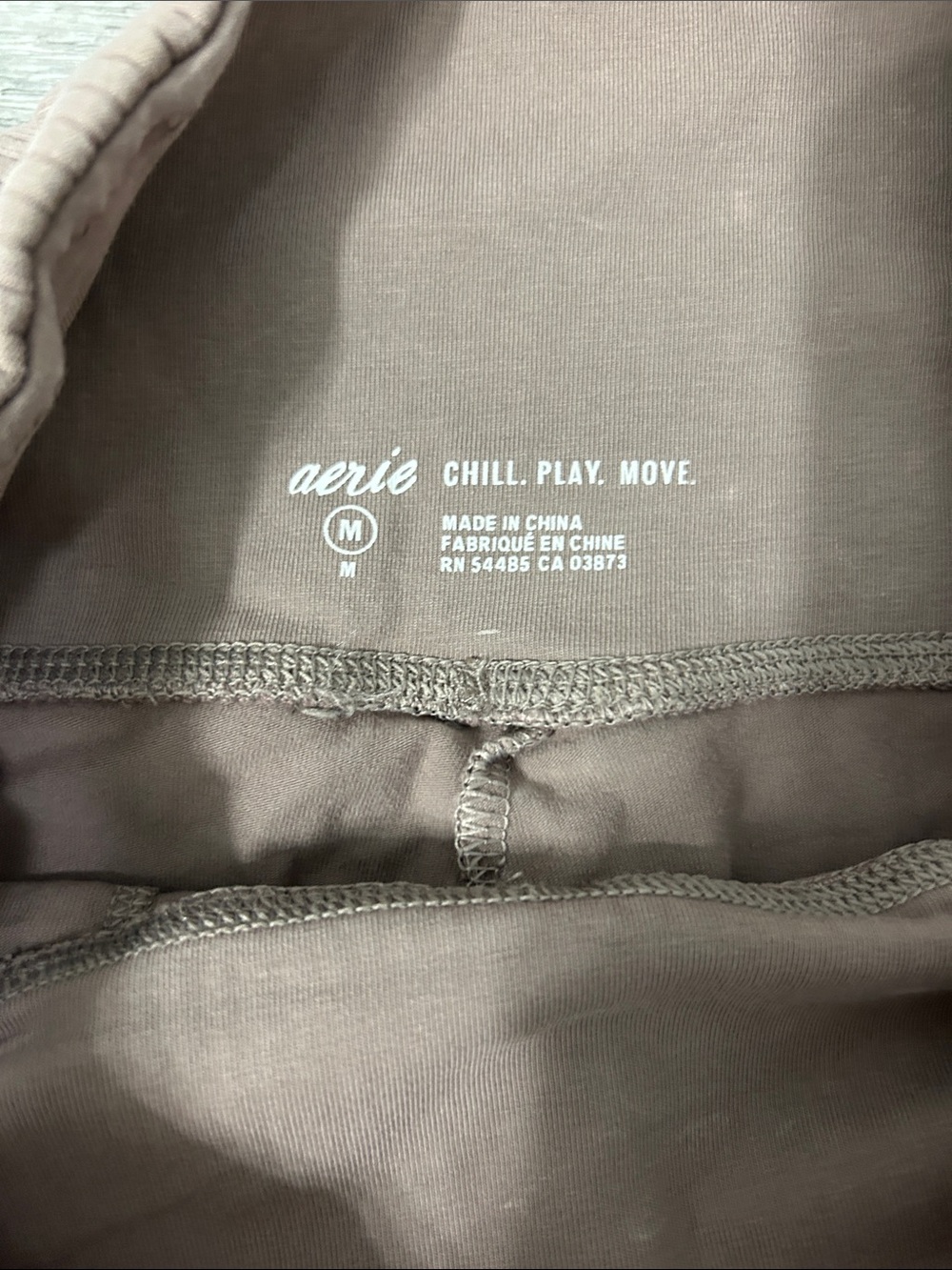 aerie Soft Rib-Waist Jogger Pants in Brown - Picture 2 of 3